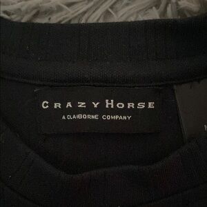 Liz Claiborne Black Dress Shirt Elegant Design